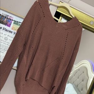 mauve sweater